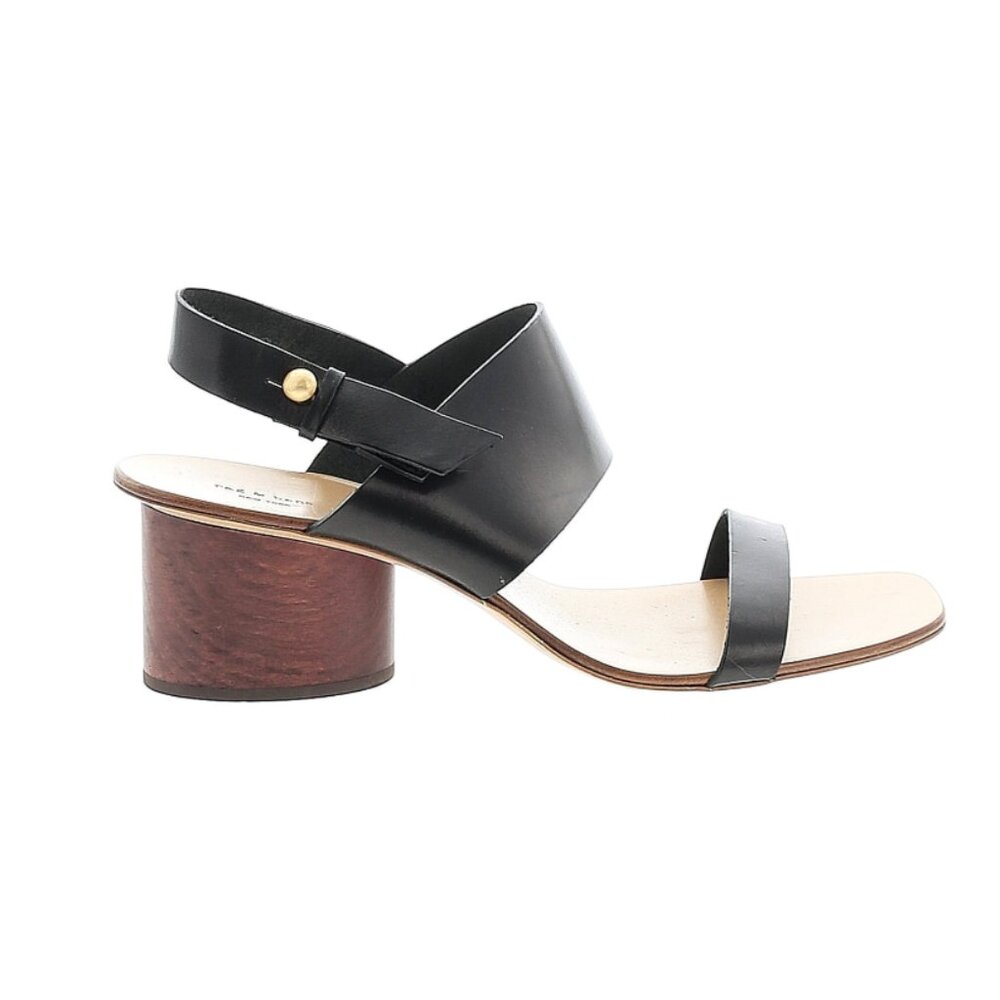 Rag & Bone Leather City Sandals Mid Heel 10